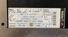 KEITH URBAN - ESCAPE TOGETHER TOUR AUGUST 14, 2009 UNUSED WHOLE CONCERT ... - £11.77 GBP
