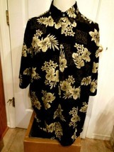 Vintage Campia Moda Hawaiian Floral Style Shirt Men&#39;s Size L Aloha Rayon - $19.79