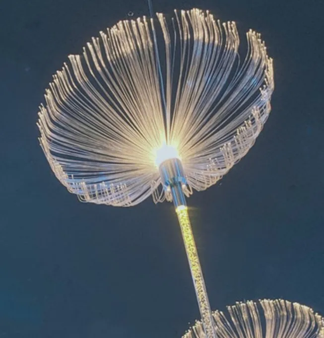 Led colorful jellyfish lamp Dandelion new optical  wedding banquet restaurant cl - £151.95 GBP