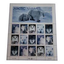 Arctic Animals USA Stamps Sheet of 15 Unused 33 Cent USPS 1998 - $7.92