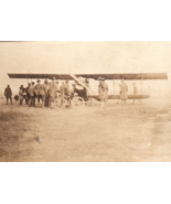 WWI Army Air Service Airplane Biplane Bicycle Photograph - £56.49 GBP