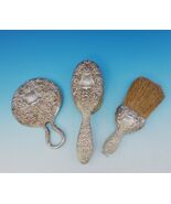 Fleury by Gorham Sterling Silver Dresser Set 3pc Floral #1410M/01M/15M (... - €397,12 EUR