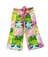White Label Vintage Lilly Pulitzer Patchwork Pants Girls 7 Pink/Green Co... - $635.99 MXN