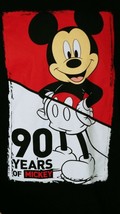 Disney 90 Years Of Mickey Men&#39;s Large Black T-shirt Preowned - £11.07 GBP
