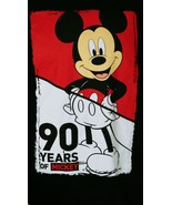 Disney 90 Years Of Mickey Men&#39;s Large Black T-shirt Preowned - £11.07 GBP