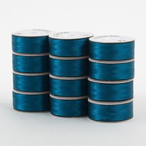 SuperBobs Polyester M-Style Bobbin 12 Pack Turquoise - £16.40 GBP