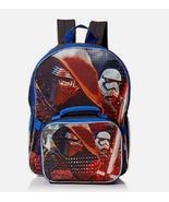 Star Wars EP7 The Force Awakens Backpack with Lunch Box Kylo Ren &amp; Storm... - £18.86 GBP