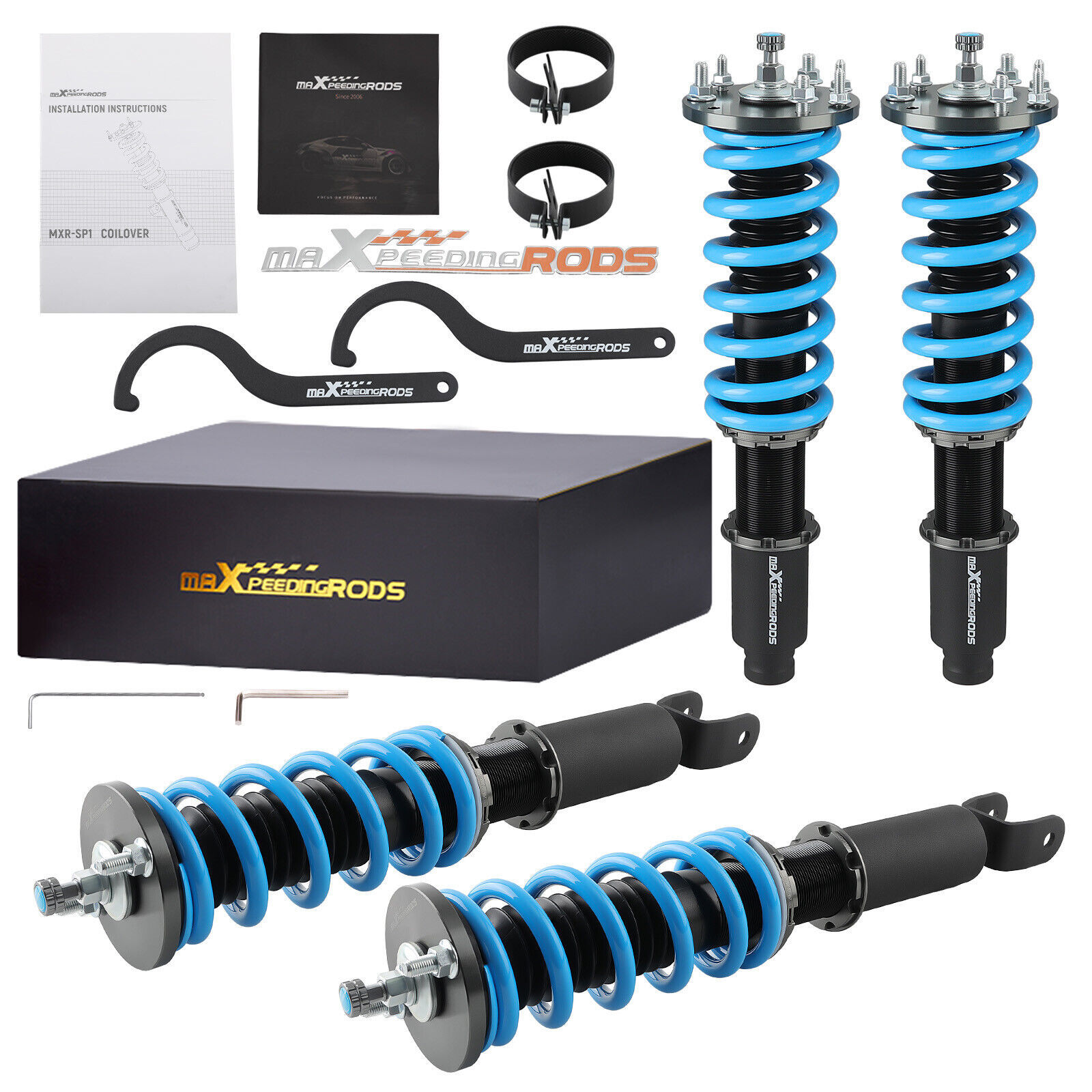 MaXpeedingrods COT6 Coilover lowering Kit for Acura TSX 09-14 Honda Accord 08-12