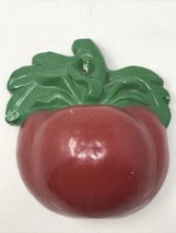 Vintage Apple Tomato String Holder Wall Mount Chalk-Ware - £31.34 GBP