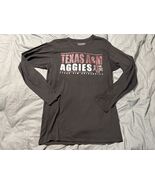 Texas A&amp;M Aggies Long Sleeve Shirt Men’s Medium Maroon Graphic Tee TAMU - $160.71 MXN
