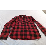 Levi Strauss Shirt Mens Size XL Long Sleeve RN 117508 Red Black Plaid Fl... - $19.00 CAD
