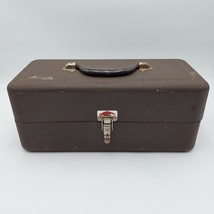 Kennedy Kits CO-155 Tackle Box 3-Tray Vintage Metal Toolbox Bass Plaque Lockable - £30.54 GBP