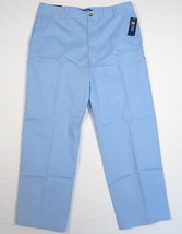 Chaps Relaxed Fit Flat Front Blue Mitchell Pants Men's NWT - £39.33 GBP
