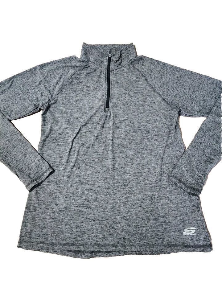 Skechers Sport Womens Large Exercise run gym thumbhole Light Comfy quart... - $19.50
