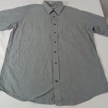Stafford Executive Men's Gray Cotton Long Sleeve Button Up Shirt Size 17.5 image 7