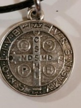 Saint Benedict Christianity Catholic Church Charm Necklace image 2