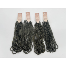 Blue Moon Beads 14" Glass Seed Bead Strands Lot of 4 - 8 Piece BM17894 Gray - $31.36