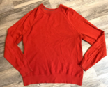 BANANA REPUBLIC Supima Cotton Waffle Knit Crewneck Sweater Orange Size L... - $14.49
