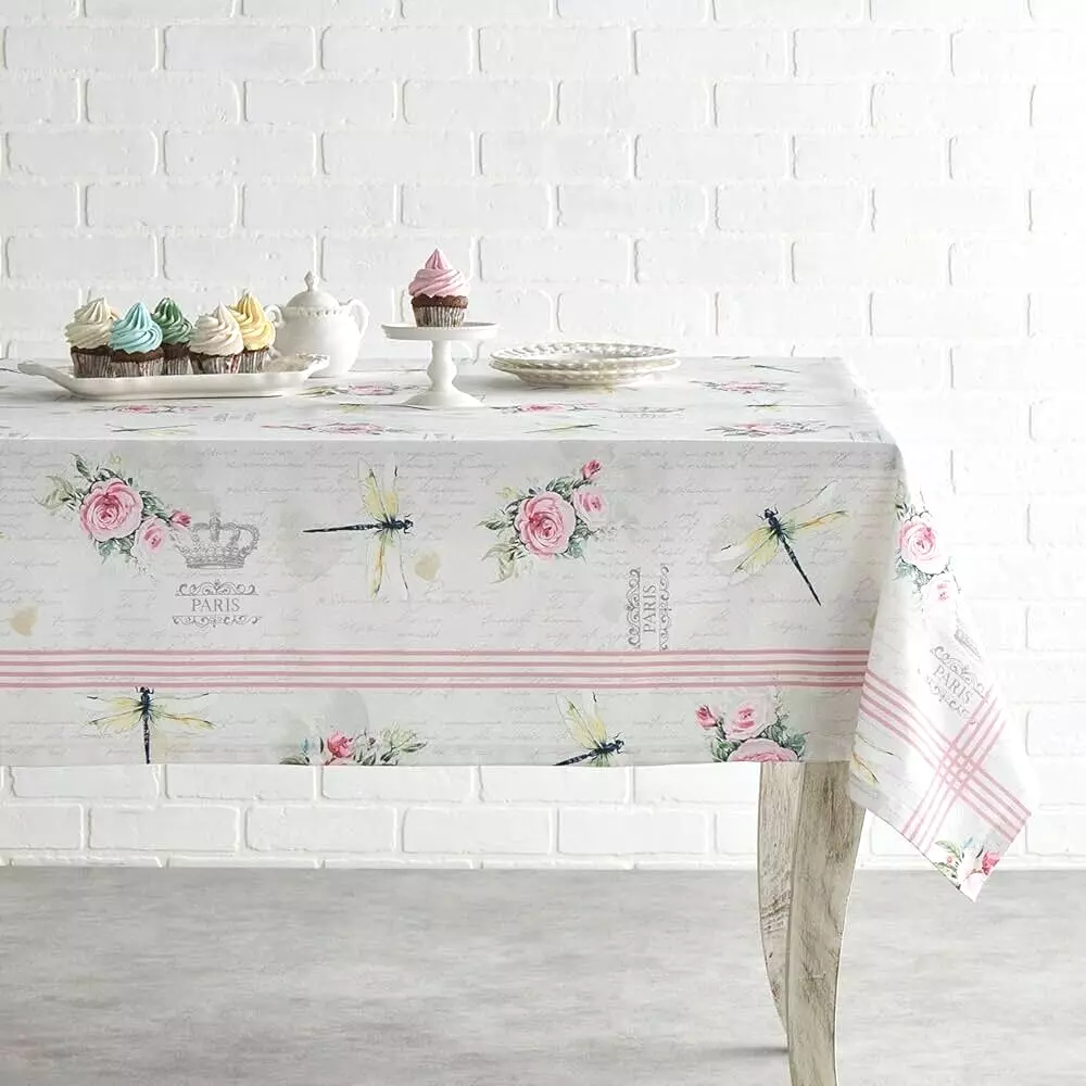 Maison d&#39; Hermine Champ De Mars Paris Floral 60 x 120 Oblong Tablecloth - £36.35 GBP