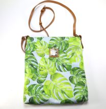 Dooney &amp; Bourke Montego Leaf Crossbody Handbag Purse Blue Palm Dani - $56.95