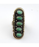 Vintage schöner Ring Natur Arizona Grün Türkis frei größenverstellbar - $1,070.22 MXN