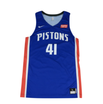 New Nike NBA Authentics Detroit Pistons Player Issued G League Jersey Blue L +2 - $118.75
