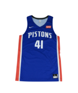 New Nike NBA Authentics Detroit Pistons Player Issued G League Jersey Bl... - £94.90 GBP