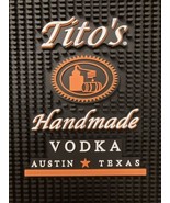 Tito&#39;s Vodka Hand Made Rubber Shot Spill Rail Cocktail Bar Bartender Mat... - £15.57 GBP