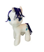 My Little Pony 10”  Rarity White Purple Unicorn Plush Stuffed Animal Hasbro - £11.18 GBP
