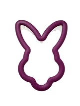 Bunny Purple Comfort Grip Plastic Cookie Cutter Wilton - $3.26