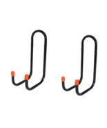 2 Pack Metal Wall Mount Double J Bicycle Bike Hooks Storage Hanger Multi... - €11,37 EUR