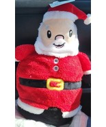 Merry &amp; Bright Jolly &amp; JOYFUL Dog Toy Squeaky Greetings from Santa Extra... - £11.65 GBP