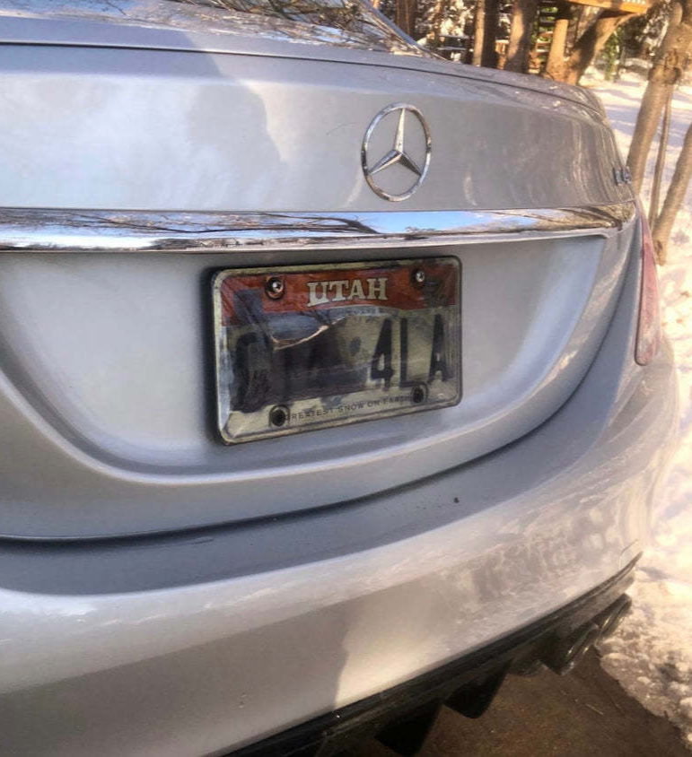 Tint license Plate Cover stops photo RED Light Speed Toll Camera