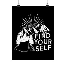 Find Yourself Premium Matte Vertical Poster - Stunning Black and White W... - £11.51 GBP+