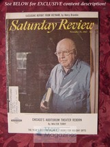 Saturday Review November 25 1967 Conrad Aiken Louis Untermeyer Allan Nevins - £6.84 GBP