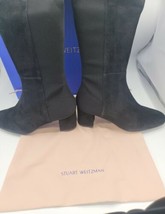 Stuart Weitzman Gillian 60 Suede City Boots Black Size 8 Retails $750 Brand New - £181.65 GBP