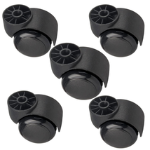 2 Inch Stemless Caster,5Pcs Black Silent Furniture Casters， Heavy Duty O... - £12.05 GBP