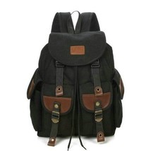 korean style classic retro canvas backpack fashion casual men&#39;s shoulder... - £37.23 GBP
