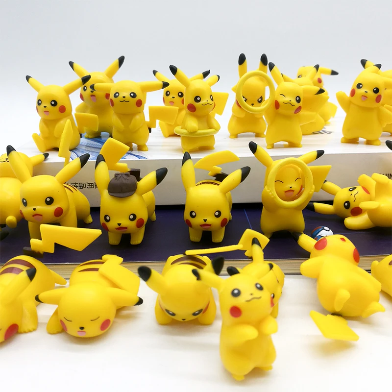 Pokemon Pikachu Action Figure Capsule Gashapon Toy Various Doll DIY Keyc... - $10.99
