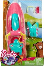 Barbie Mattel Camping Fun Jet Ski Accessory Set Pink / Teal Ages 3+ - £26.84 GBP