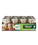 Ball 66000ZFP 1 pt. Wide Mouth (16 oz.) Glass Preserving Jars, 12 ct. - €29,49 EUR