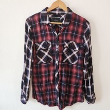 Rails Hunter Flannel Red and Navy Blue Plaid Soft Button Down Shirt Size Small - £27.65 GBP