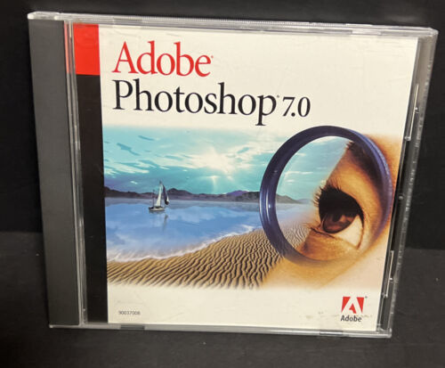 Adobe Photoshop 7.0 Upgrade Software Windows PC Installation Code Serial Number - $140.24