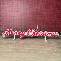 Department 56 Brite Lites Lighted Village Accessory Merry Christmas “Neon”’Sign - £15.81 GBP