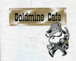 Goldmine Cafe Menu Albuquerque New Mexico 1990&#39;s - $21.78