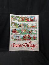 VINTAGE Santa&#39;s Village Jefferson New Hampshire 28&quot; x 22&quot; Cardstock Adv.... - $901.69 MXN
