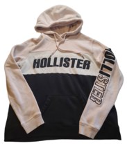Hollister Hoodie Womens Large Pink White Black Pullover - £12.54 GBP