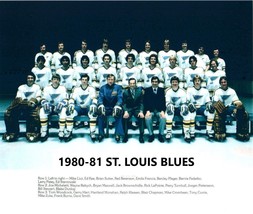 1980-81 ST. LOUIS BLUES TEAM 8X10 PHOTO HOCKEY PICTURE NHL - $4.94