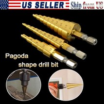 Metric Spiral Flute The Pagoda Shape Hole Cutter Straight &amp;Rotate Step D... - $17.99