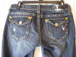 Mek Denim Women’s 27 X 34 New York Blue Boot Cut Flap Pocket Denim Jeans - £14.17 GBP